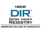 Logo: NRDR DIR Dose index Registry American college of radiology