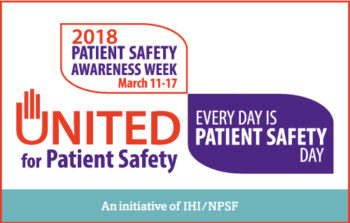 Patient Safety Awareness Week Logo