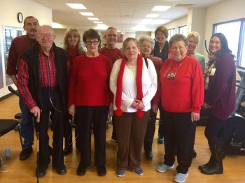 St. Lukes patients and staff celebrate wear red day
