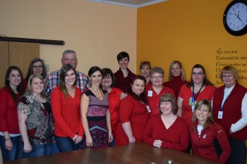 Wear Red Day at Skyline hospital